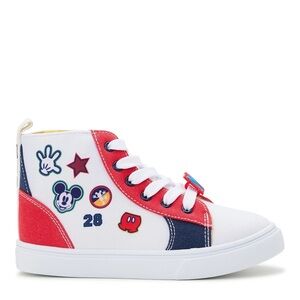 Disney Mickey Icon Ground Up High Top Sneakers Red, White, and Navy size 13 NWT